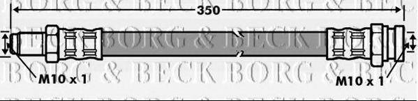 BORG & BECK BBH7072 Гальмівний шланг