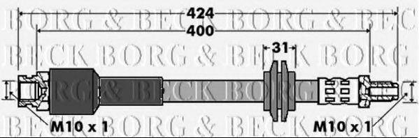 Гальмівний шланг BORG & BECK BBH7426