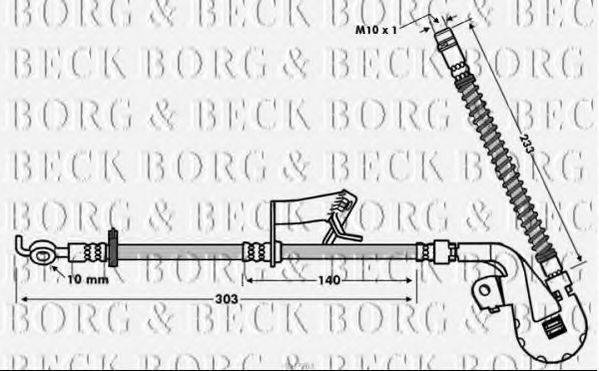 Гальмівний шланг BORG & BECK BBH7763