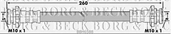 Гальмівний шланг BORG & BECK BBH6588