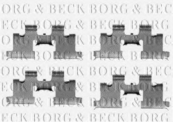 BORG & BECK BBK1111 Комплектуючі, колодки дискового гальма