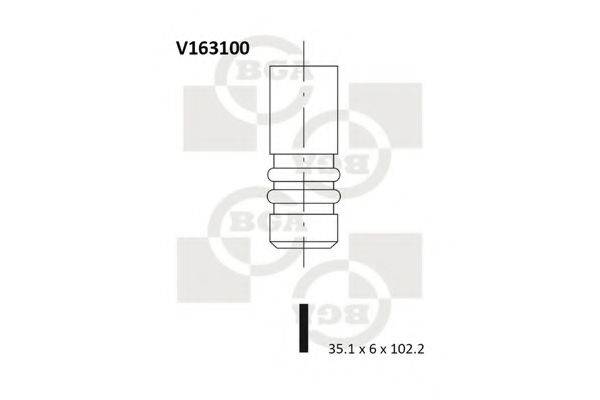 Впускний клапан BGA V163100