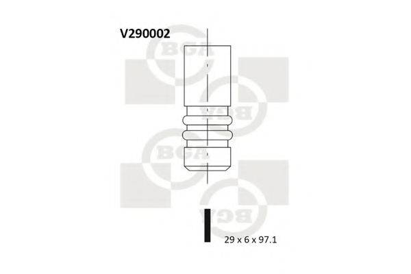 Впускний клапан BGA V290002