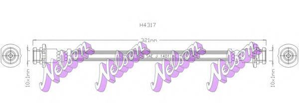 Гальмівний шланг BROVEX-NELSON H4317