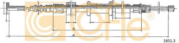 Трос, стоянкова гальмівна система COFLE 1651.3