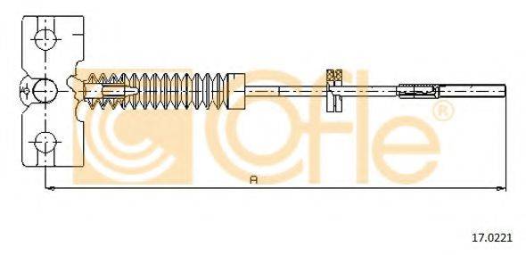 Трос, стоянкова гальмівна система COFLE 17.0221