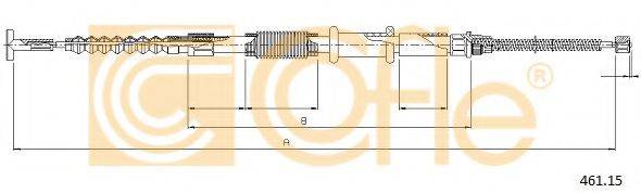 Трос, стоянкова гальмівна система COFLE 461.15