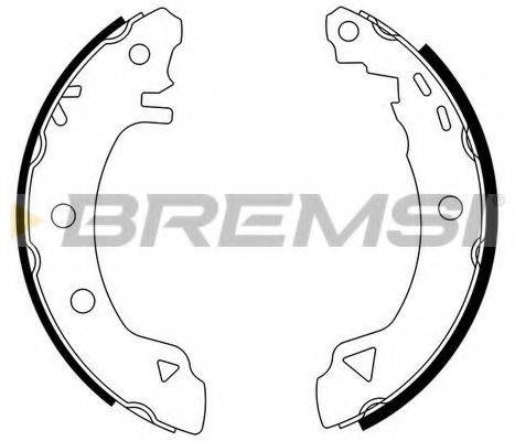 Комплект гальмівних колодок BREMSI GF0006