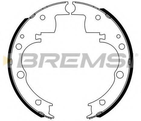 Комплект гальмівних колодок BREMSI GF0166