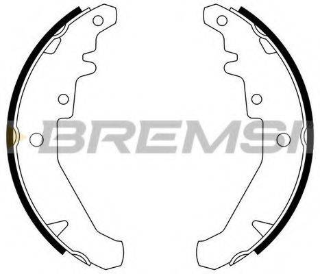 Комплект гальмівних колодок BREMSI GF0182