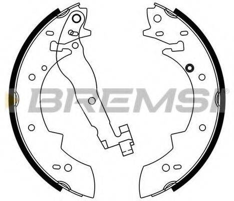 Комплект гальмівних колодок BREMSI GF0419