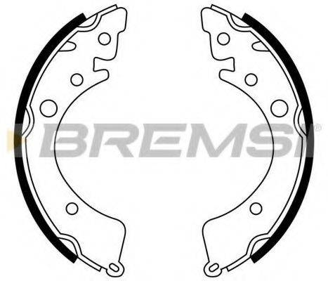 Комплект гальмівних колодок BREMSI GF0702