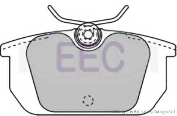 Комплект гальмівних колодок, дискове гальмо EEC BRP0524