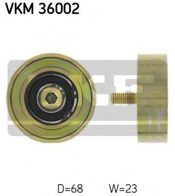 Паразитний / провідний ролик, полікліновий ремінь SKF VKM 36002
