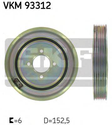 SKF VKM93312 Ремінний шків, колінчастий вал