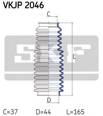SKF VKJP2046 Комплект пильника, рульове управління