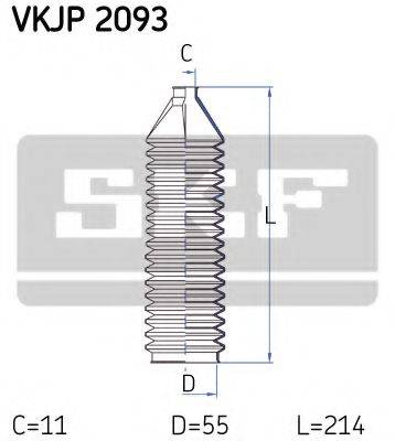 SKF VKJP2093 Комплект пильника, рульове управління