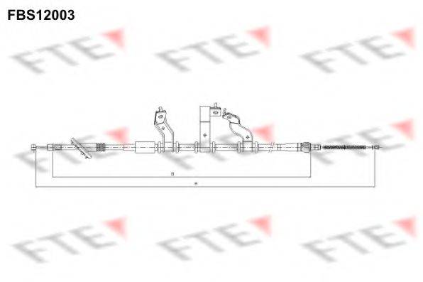 Трос, стоянкова гальмівна система FTE FBS12003