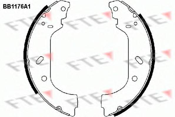 Комплект гальмівних колодок FTE BB1176A1