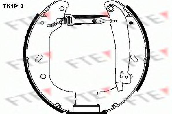 Комплект гальмівних колодок FTE TK1910