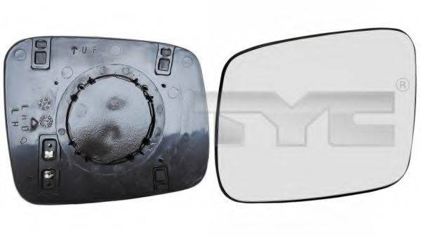 Дзеркальне скло, зовнішнє дзеркало TYC 337-0088-1