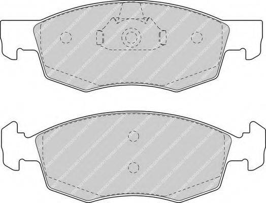 FERODO FDB1376 Комплект гальмівних колодок, дискове гальмо