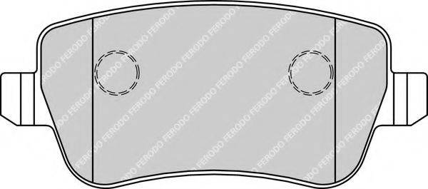 Комплект гальмівних колодок, дискове гальмо FERODO FDB1797