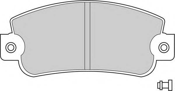 Комплект гальмівних колодок, дискове гальмо FERODO FDB346
