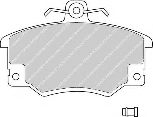 Комплект гальмівних колодок, дискове гальмо FERODO FDB370