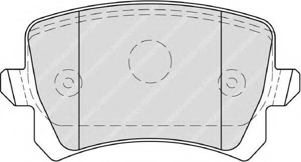 Комплект гальмівних колодок, дискове гальмо FERODO FDB4058