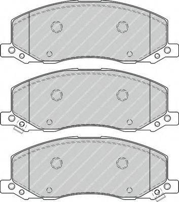 Комплект гальмівних колодок, дискове гальмо FERODO FDB4278