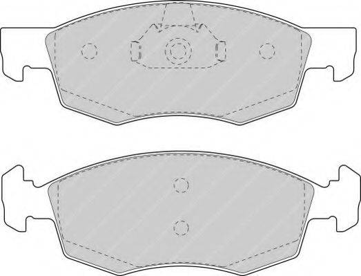 Комплект гальмівних колодок, дискове гальмо FERODO FSL1376