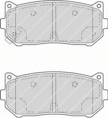 Комплект гальмівних колодок, дискове гальмо FERODO FSL1569