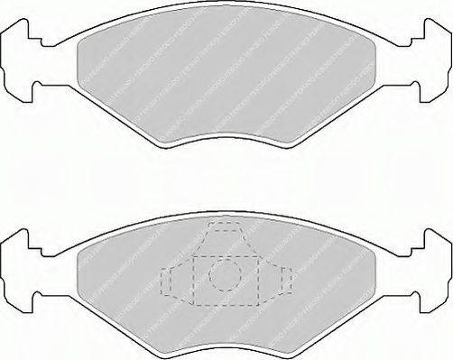 Комплект гальмівних колодок, дискове гальмо FERODO FSL896