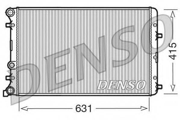 Радіатор, охолодження двигуна DENSO DRM27004