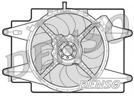 Вентилятор, охолодження двигуна DENSO DER01002