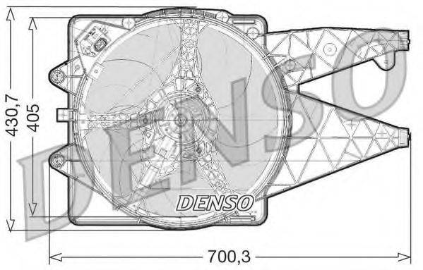 Вентилятор, охолодження двигуна DENSO DER01020