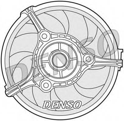 Вентилятор, охолодження двигуна DENSO DER02002