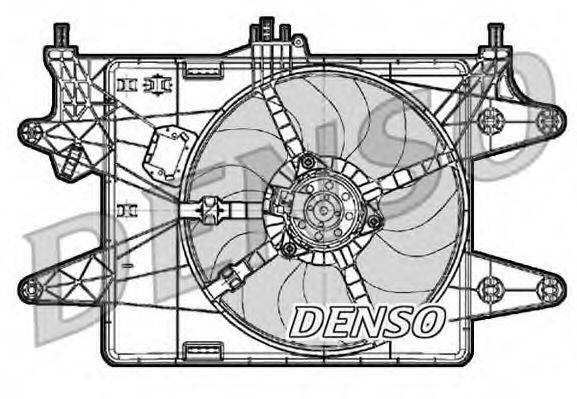 Вентилятор, охолодження двигуна DENSO DER09083