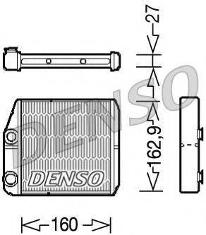 Теплообмінник, опалення салону DENSO DRR09035