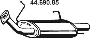 Глушник вихлопних газів кінцевий EBERSPACHER 44.690.85