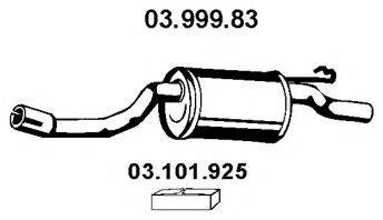 Глушник вихлопних газів кінцевий EBERSPACHER 03.999.83