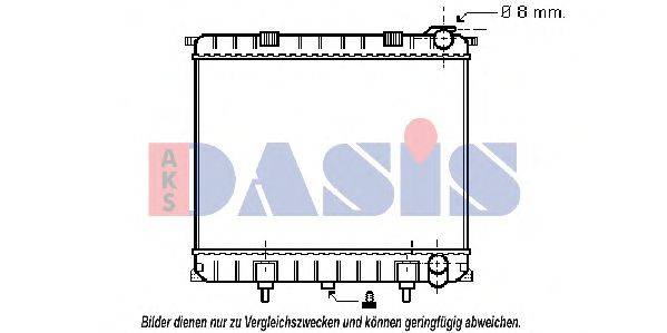 Радіатор, охолодження двигуна AKS DASIS 020015N