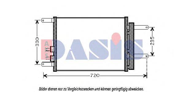 Радіатор, охолодження двигуна AKS DASIS 022004N