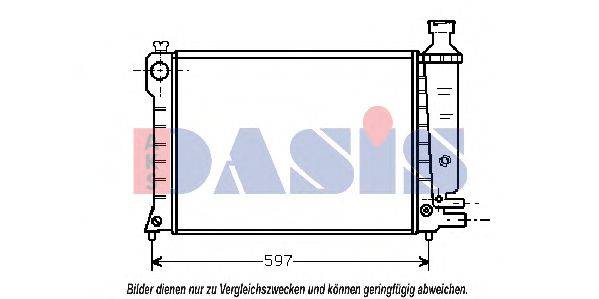 Радіатор, охолодження двигуна AKS DASIS 060190N