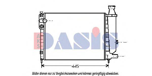 Радіатор, охолодження двигуна AKS DASIS 060380N