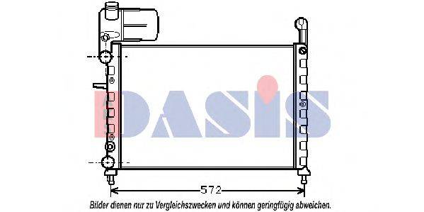 Радіатор, охолодження двигуна AKS DASIS 080590N