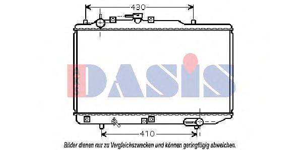 Радіатор, охолодження двигуна AKS DASIS 110068N