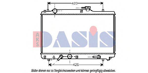 Радіатор, охолодження двигуна AKS DASIS 320004N
