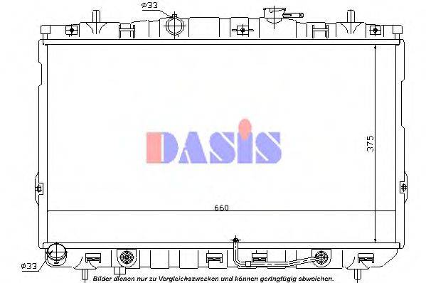 Радіатор, охолодження двигуна AKS DASIS 560027N